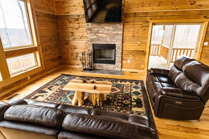 Snow Escape log cabin